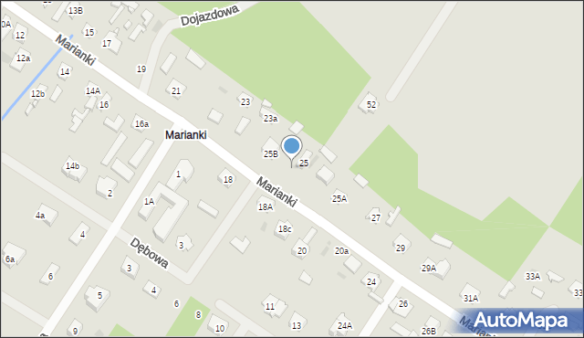 Góra Kalwaria, Marianki, 25c, mapa Góra Kalwaria