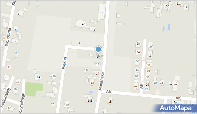 Góra Kalwaria, Mariańska, 10, mapa Góra Kalwaria