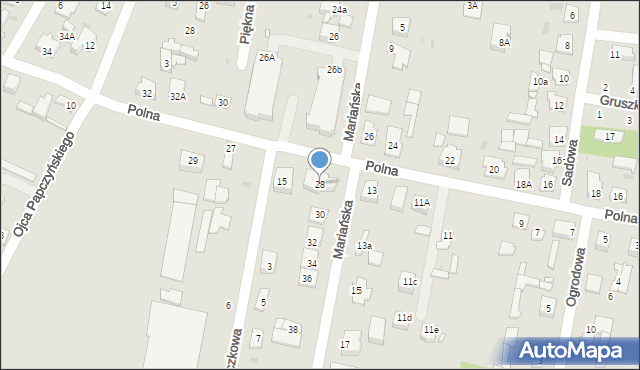 Góra Kalwaria, Mariańska, 28, mapa Góra Kalwaria