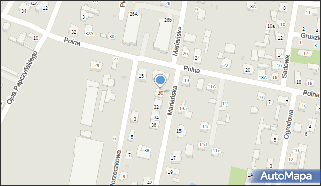 Góra Kalwaria, Mariańska, 30, mapa Góra Kalwaria