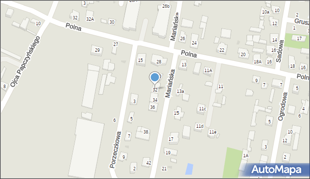 Góra Kalwaria, Mariańska, 32, mapa Góra Kalwaria