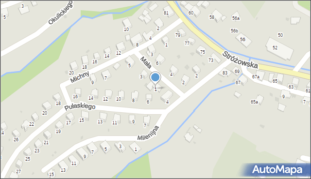 Gorlice, Mała, 1, mapa Gorlic