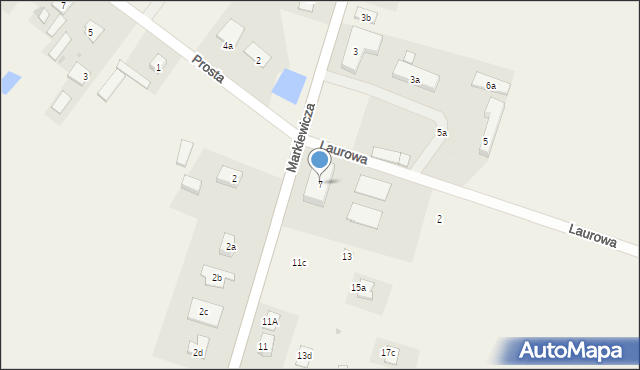 Górsk, Markiewicza Bronisława, bł. ks., 7, mapa Górsk