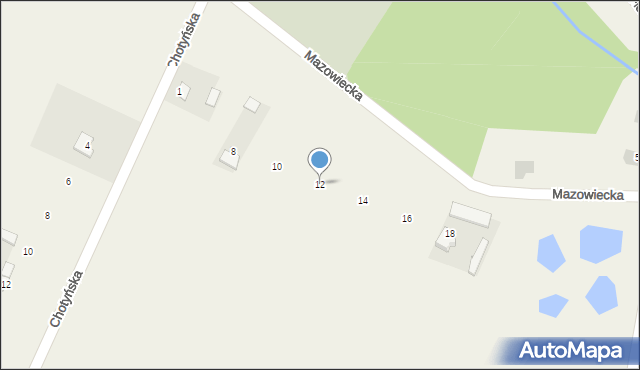 Górzno, Mazowiecka, 12, mapa Górzno