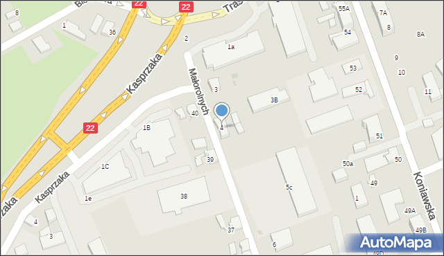 Gorzów Wielkopolski, Małorolnych, 4, mapa Gorzów Wielkopolski