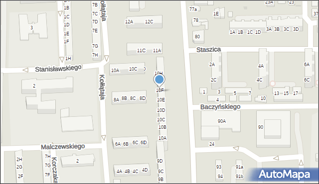 Gorzów Wielkopolski, Marcinkowskiego Karola, 10I, mapa Gorzów Wielkopolski