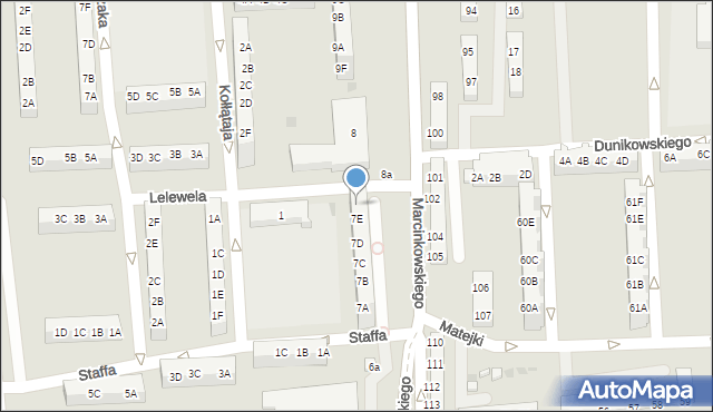 Gorzów Wielkopolski, Marcinkowskiego Karola, 7F, mapa Gorzów Wielkopolski