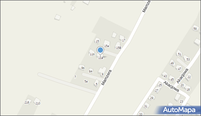 Gostyń, Mamzera Tomasza, ks., 11a, mapa Gostyń