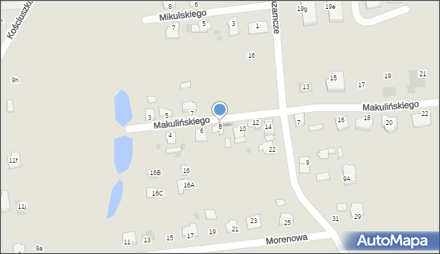 Gostynin, Makulińskiego Stanisława, 8, mapa Gostynin