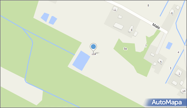 Grabina Radziwiłłowska, Mała, 11a, mapa Grabina Radziwiłłowska