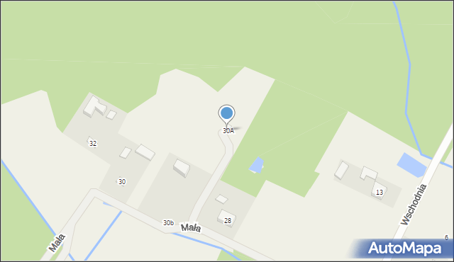 Grabina Radziwiłłowska, Mała, 30A, mapa Grabina Radziwiłłowska