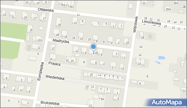 Grabówka, Madrycka, 7, mapa Grabówka