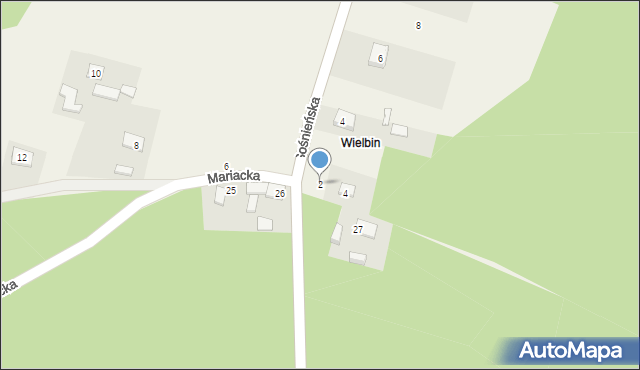 Granowiec, Mariacka, 2, mapa Granowiec