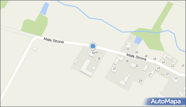 Grochów Włościański, Mała Strona, 31, mapa Grochów Włościański