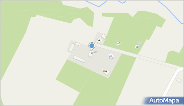 Grochów Włościański, Mała Strona, 39, mapa Grochów Włościański