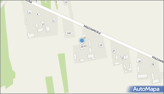 Grodzisk, Mazowiecka, 14, mapa Grodzisk