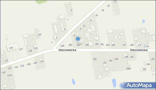 Grodzisk, Mazowiecka, 153, mapa Grodzisk