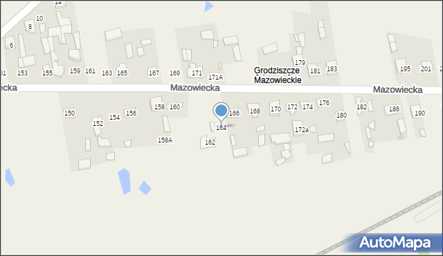 Grodzisk, Mazowiecka, 164, mapa Grodzisk