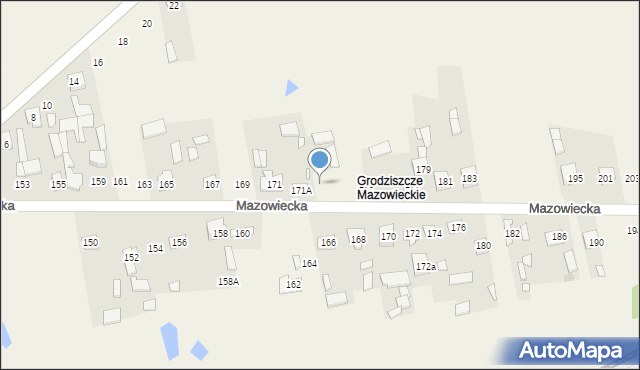 Grodzisk, Mazowiecka, 173, mapa Grodzisk