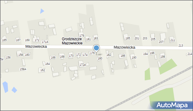 Grodzisk, Mazowiecka, 178, mapa Grodzisk