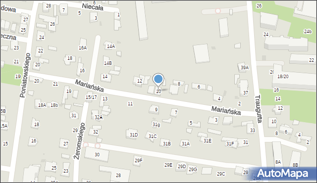 Grodzisk Mazowiecki, Mariańska, 10, mapa Grodzisk Mazowiecki