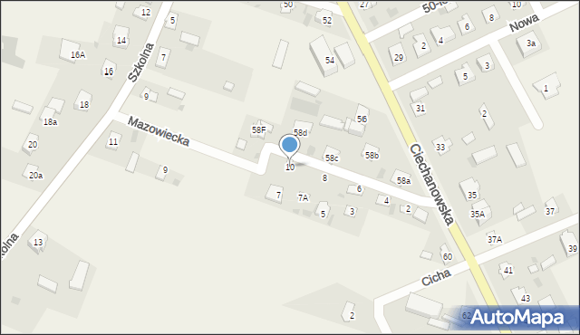 Grudusk, Mazowiecka, 10, mapa Grudusk