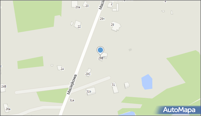 Grudziądz, Maciejkowa, 29B, mapa Grudziądza