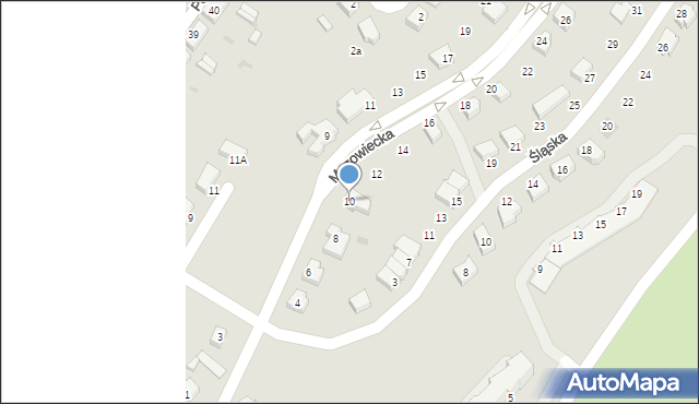 Gryfino, Mazowiecka, 10, mapa Gryfino