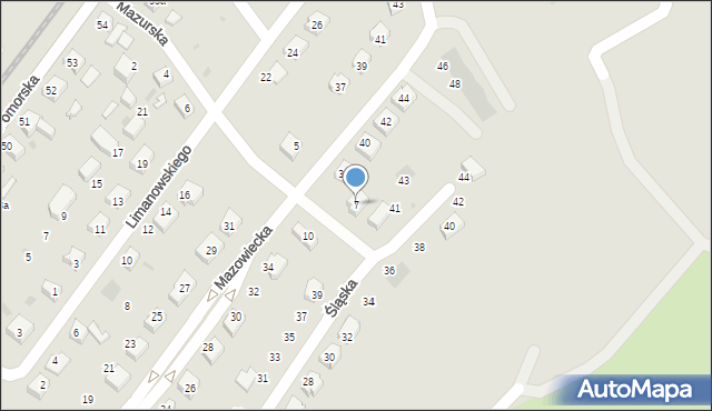 Gryfino, Mazurska, 7, mapa Gryfino