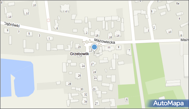 Grzebowilk, Mazowiecka, 15, mapa Grzebowilk