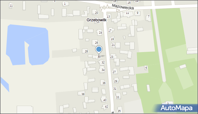 Grzebowilk, Mazowiecka, 30, mapa Grzebowilk