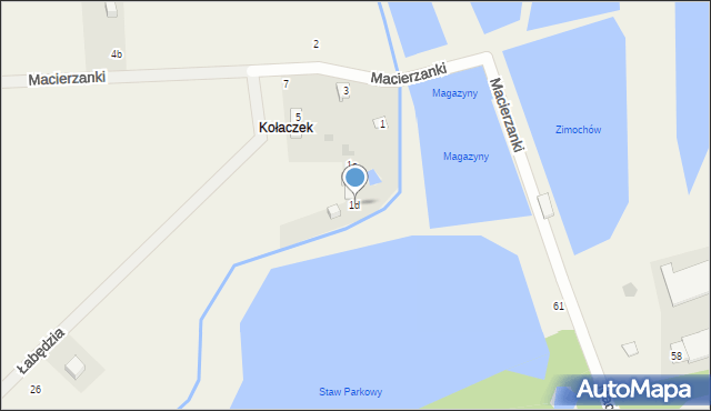 Grzegorzewice, Macierzanki, 1d, mapa Grzegorzewice