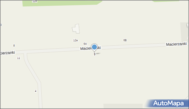 Grzegorzewice, Macierzanki, 9, mapa Grzegorzewice