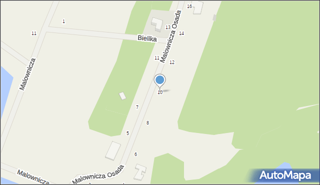 Grzegorzewice, Malownicza Osada, 10, mapa Grzegorzewice