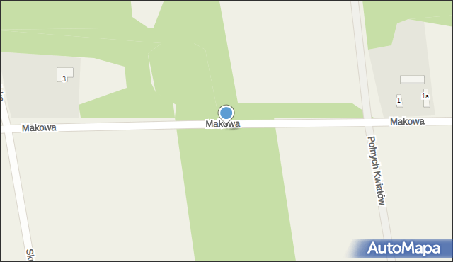 Grzmiąca, Makowa, 12, mapa Grzmiąca