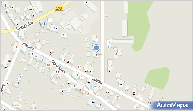 Gubin, Matejki Jana, 1, mapa Gubin