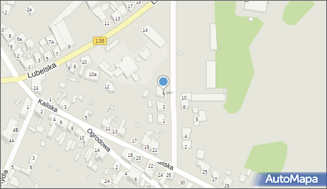 Gubin, Matejki Jana, 5, mapa Gubin