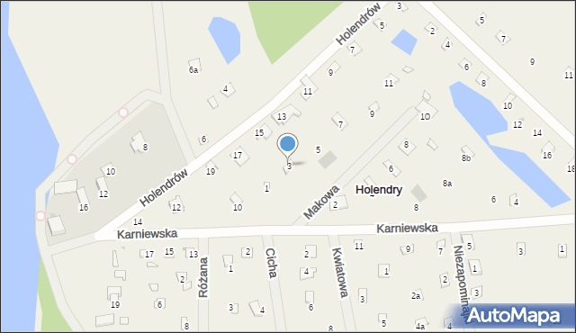 Holendry, Makowa, 3, mapa Holendry