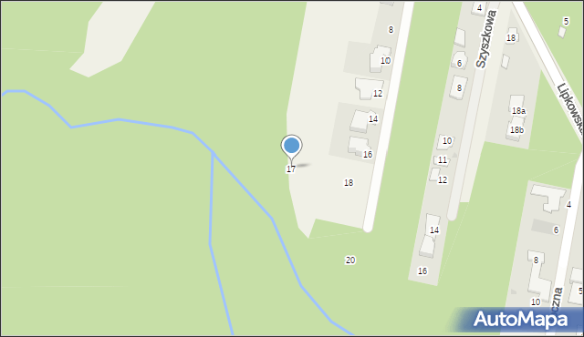 Hornówek, Malinowa, 17, mapa Hornówek