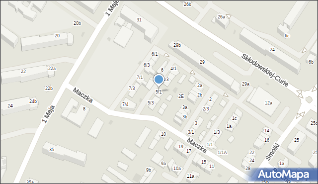 Iława, Maczka Stanisława, gen., 5/1, mapa Iława
