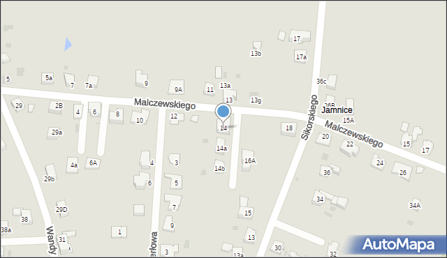 Imielin, Malczewskiego Jacka, 14, mapa Imielin