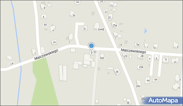 Imielin, Malczewskiego Jacka, 2, mapa Imielin