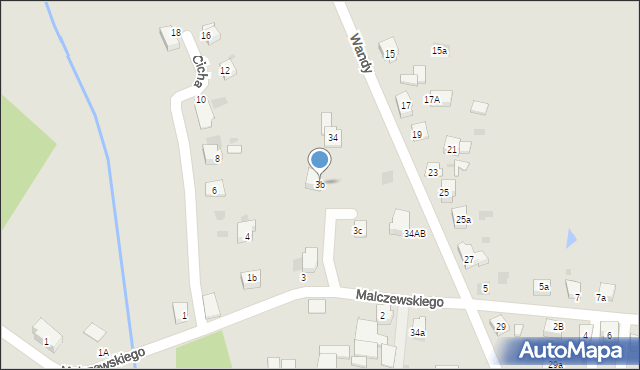 Imielin, Malczewskiego Jacka, 3b, mapa Imielin