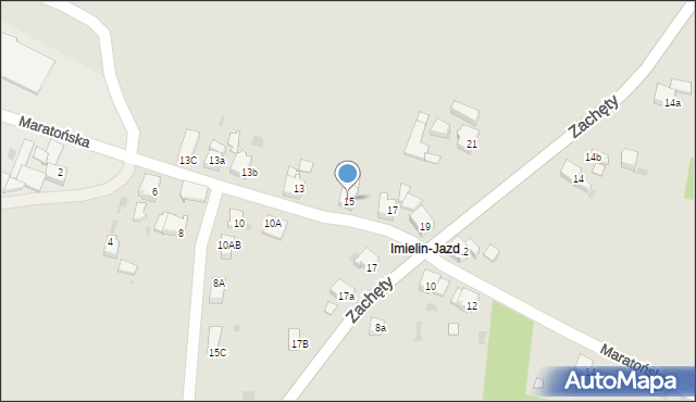 Imielin, Maratońska, 15, mapa Imielin