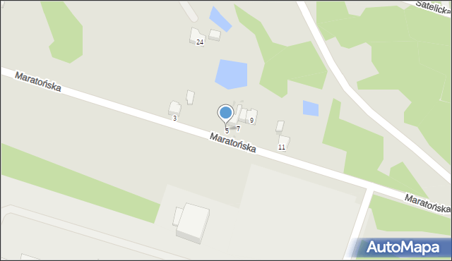 Imielin, Maratońska, 5, mapa Imielin