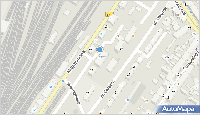 Inowrocław, Magazynowa, 23, mapa Inowrocławia