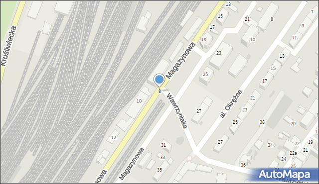 Inowrocław, Magazynowa, 8, mapa Inowrocławia