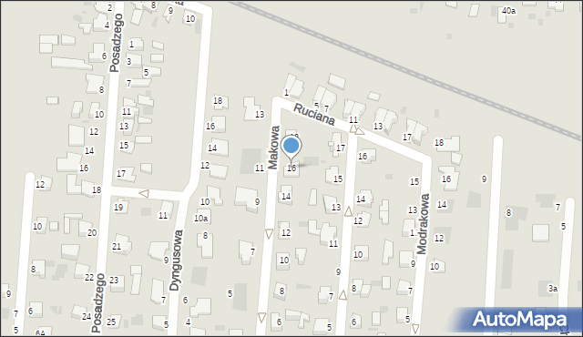 Inowrocław, Makowa, 16, mapa Inowrocławia