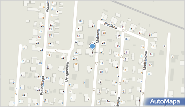 Inowrocław, Makowa, 9, mapa Inowrocławia