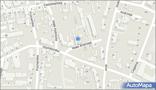 Inowrocław, Mała Andrzeja, 5, mapa Inowrocławia